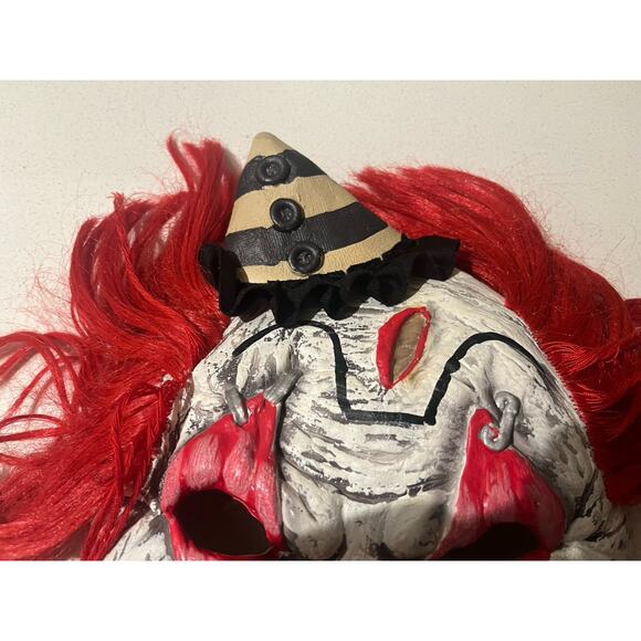 Halloween Rubber Face Mask Clown Scary Joker - Fast Shipping! - Picture 3 of 5